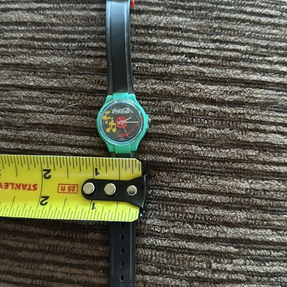 Coke cola Smartwatch with Musical Theme - Green and Black